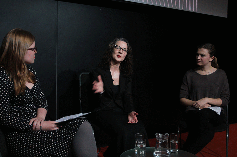L-R: Libby Page, Prof Frances Corner and Camilla Fisher-Crouch
