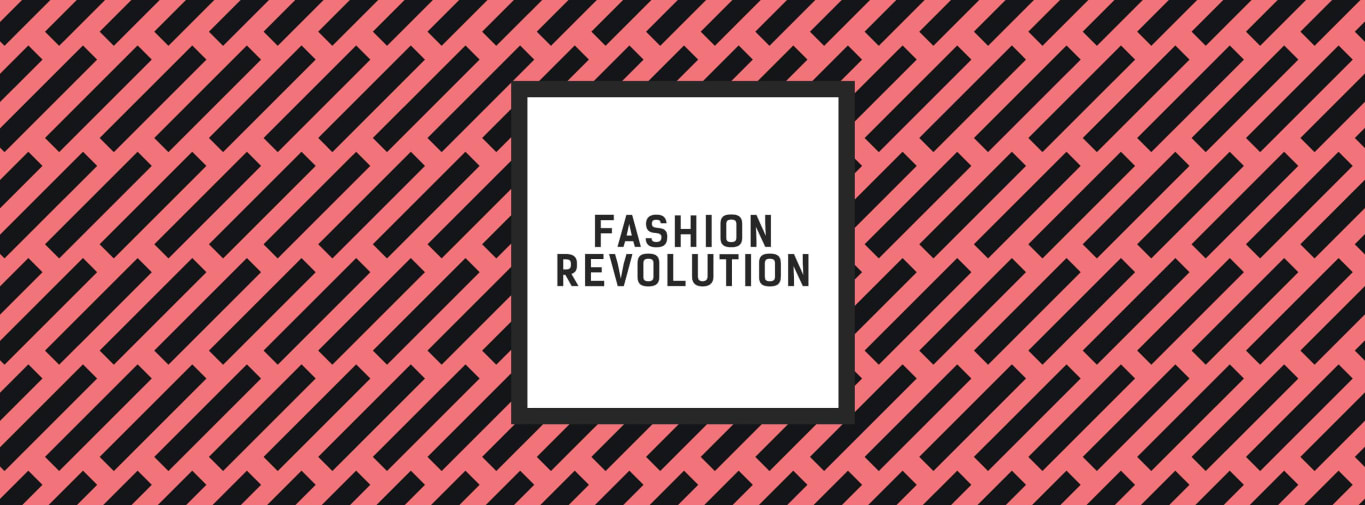 the graphic and colourful fashion revolution logo