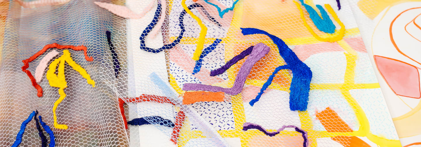 Materials composition by Lucie Hands, BA (Hons) Textile Design, Chelsea College of Arts. Photography by, Alys Tomlinson