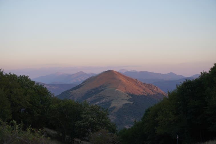 a photograph of a mountain
