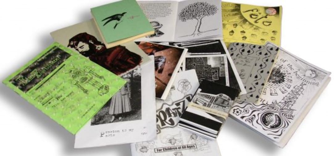 Selection of zines held in the LCC collection