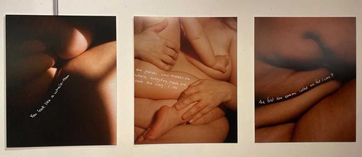 Photograph of touching bodies