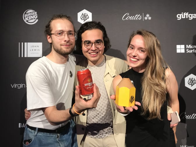 BA (Hons) Advertising students win D&AD New Blood Yellow Pencil for their brief 