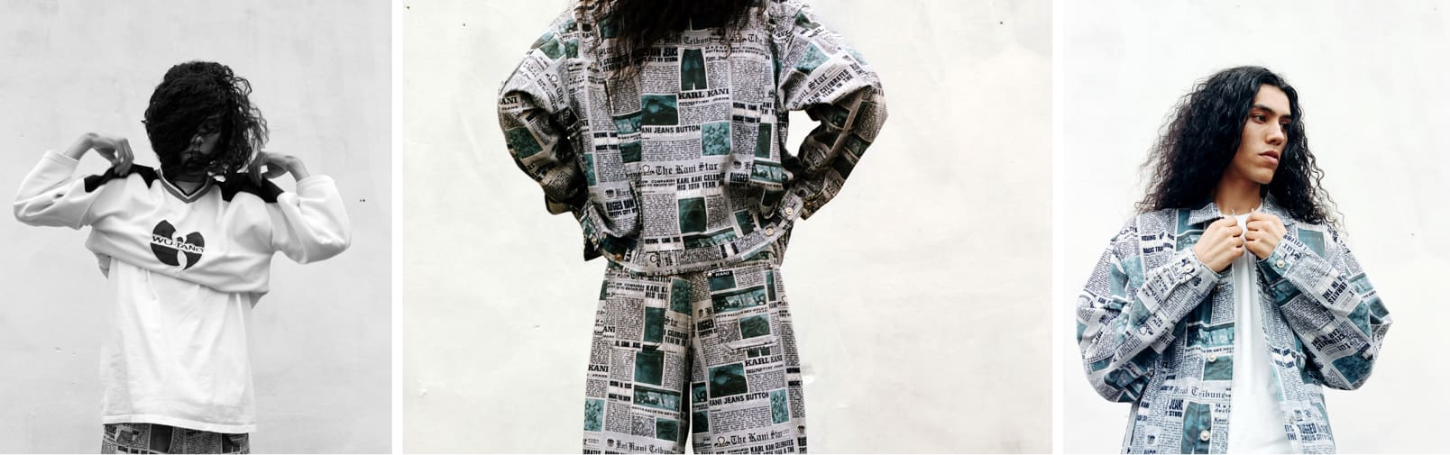 Images of person with decorative hoody on