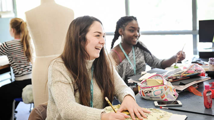 Students at Reading College