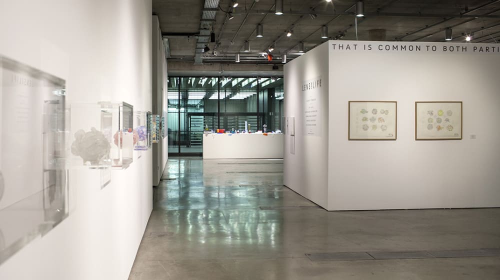 Works on display in the Lethaby Gallery