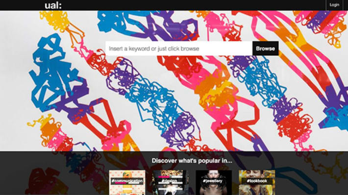 Screenshot of the Portfolio platform