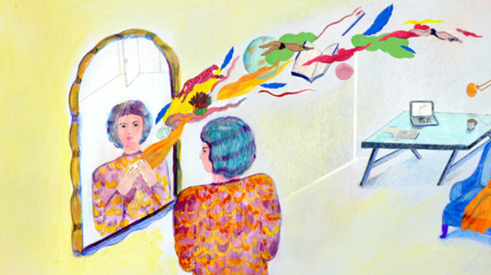 Illustration Mirror Marja De Sanctis