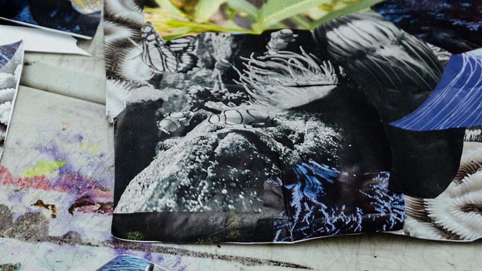 Image of student work on desk
