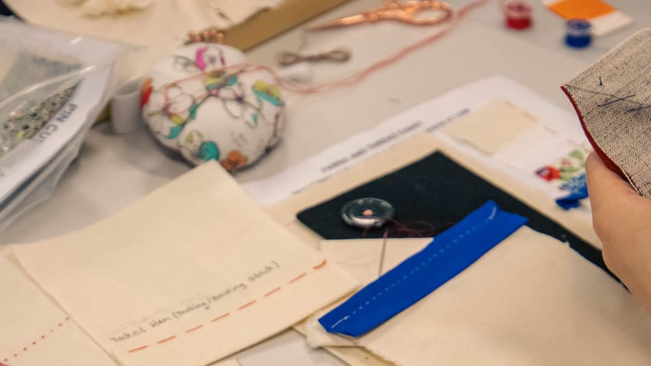 Sewing Skills for Beginners for 11 to 15 Year Olds Short Course | On Campus