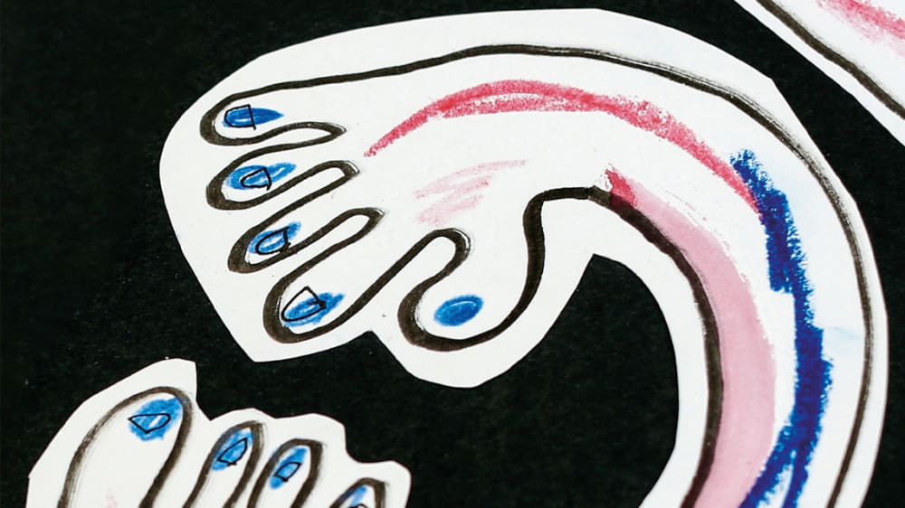 Illustration of hands