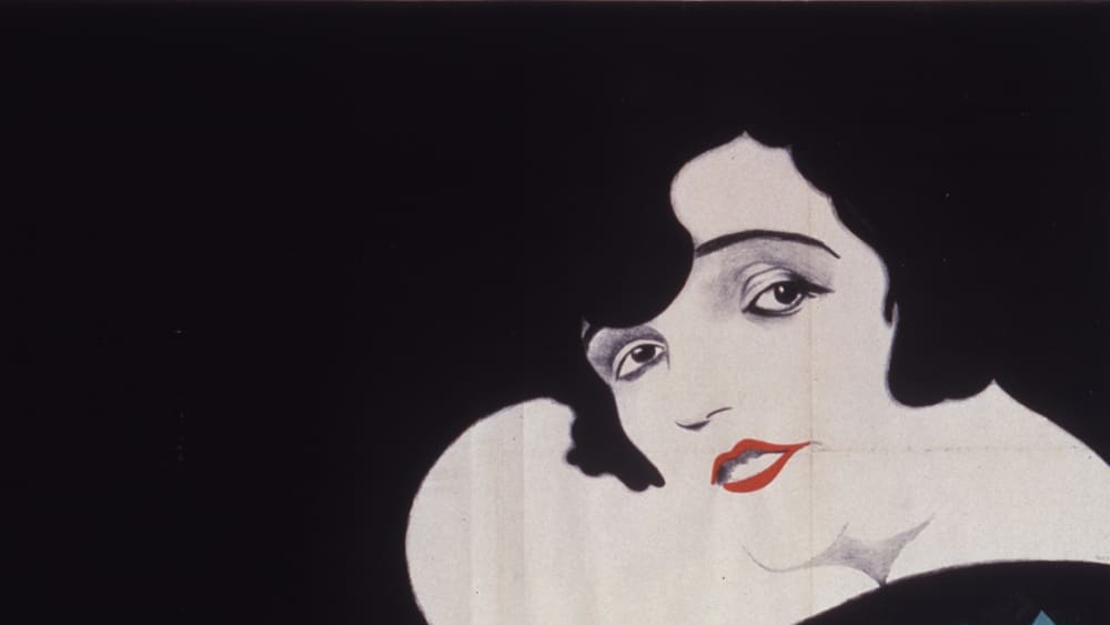 A closeup of a German film poster