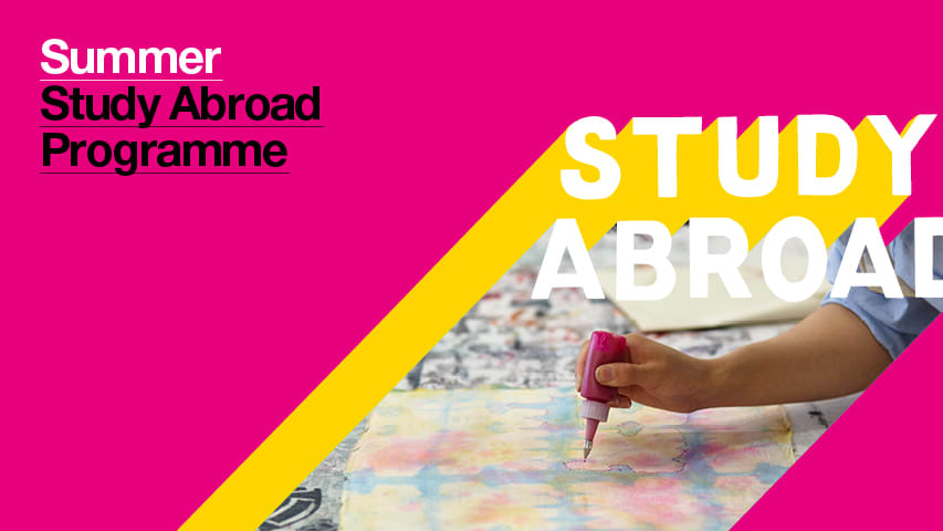 Colourful graphic with Semester Study Abroad Programme text