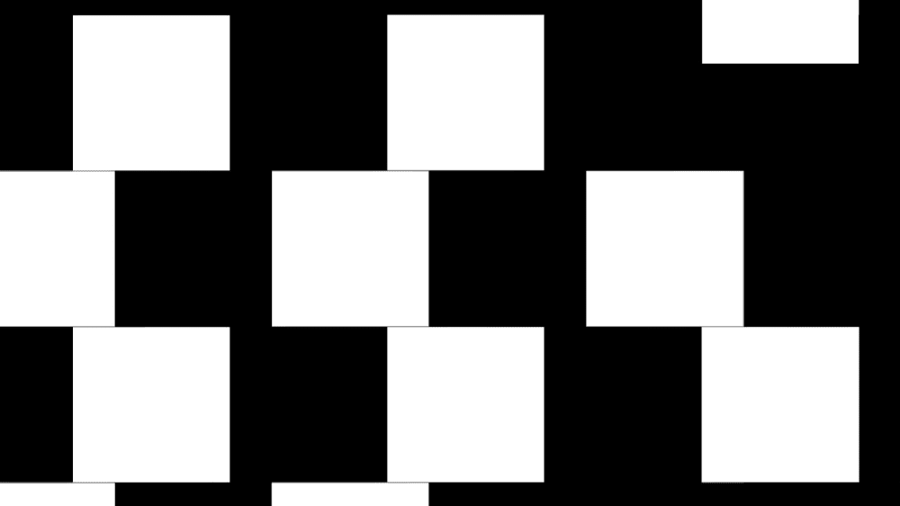 Squares on a black background
