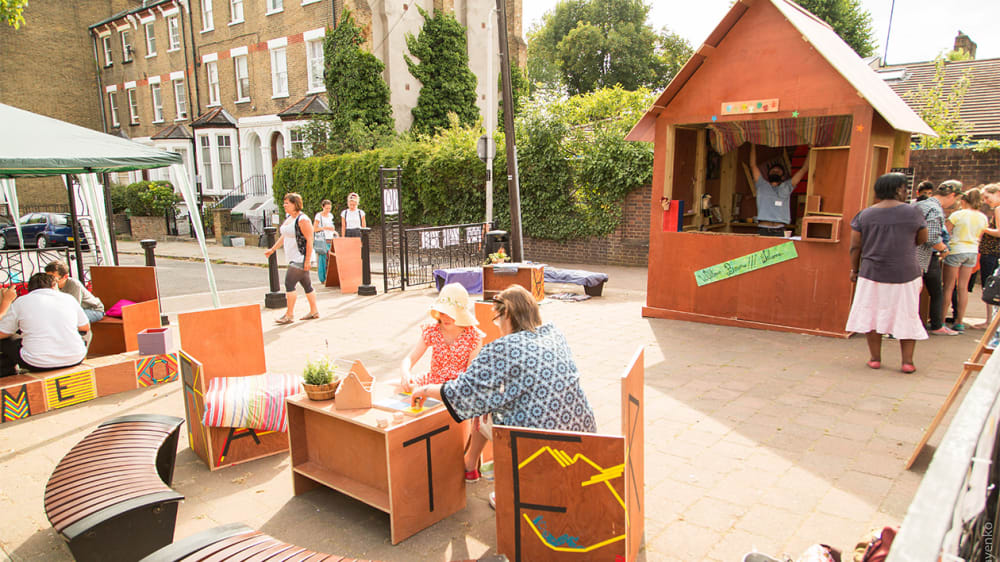 Outdoor seating area