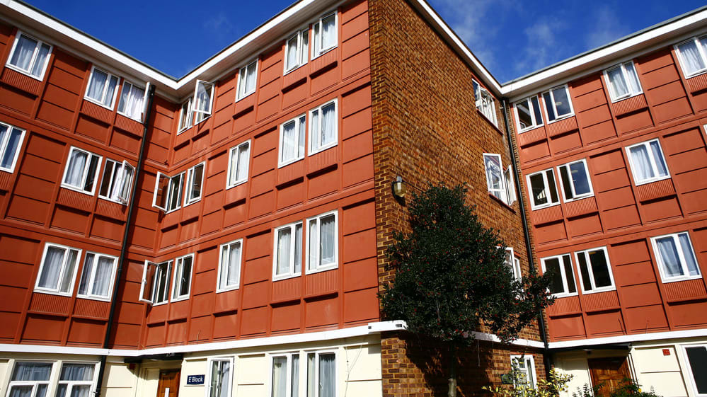 Exterior shot of Brooke Hall