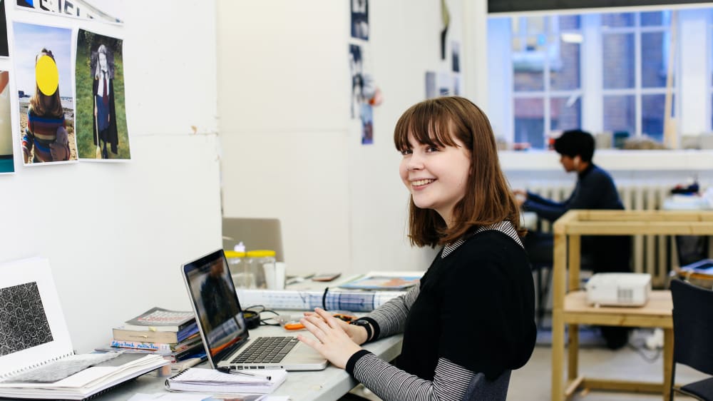 Polly, a student from Camberwell College of Arts