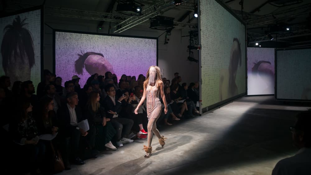 Model at a catwalk show