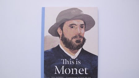 Illustrated book discover depicting Monet