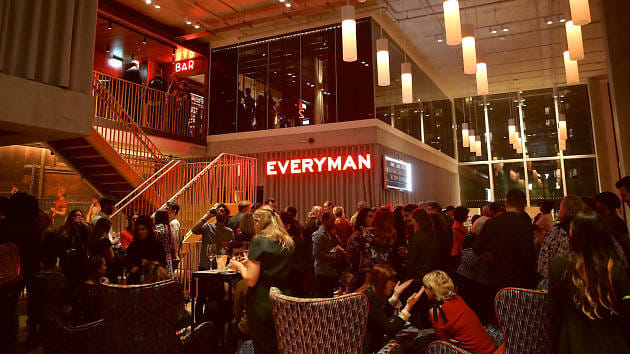 The foyer of a cinema