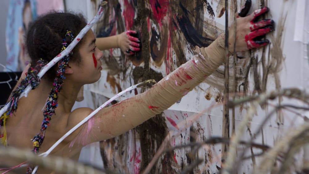 Woman painting