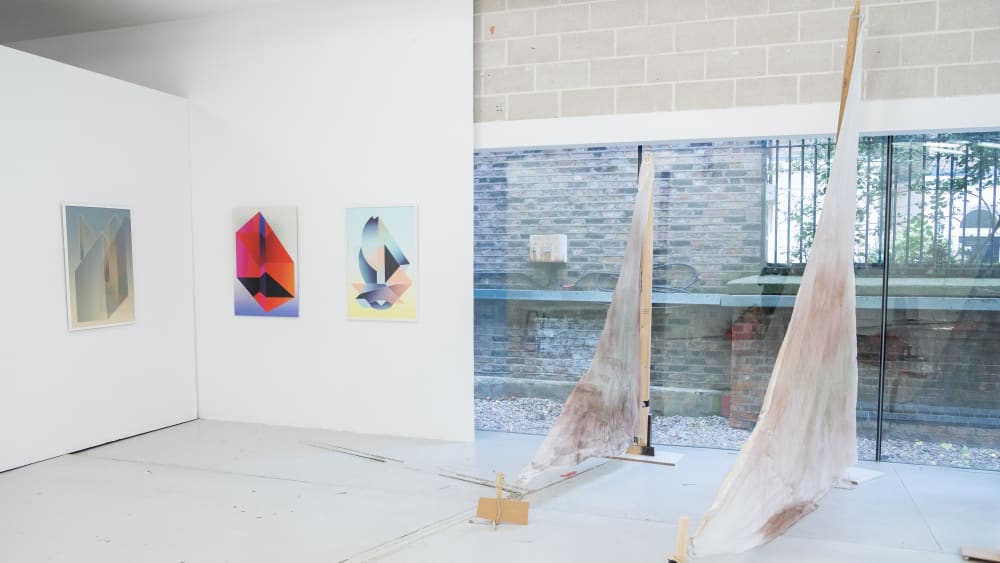 View of the Picturing the Invisible exhibition at Triangle Space.