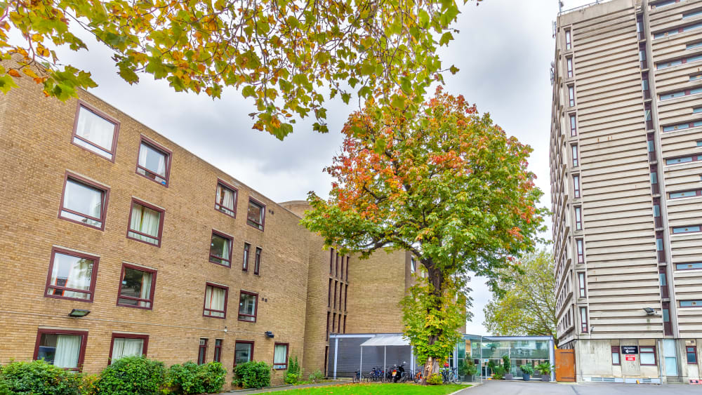 Exterior of building at Furzedown Student Village halls of residence