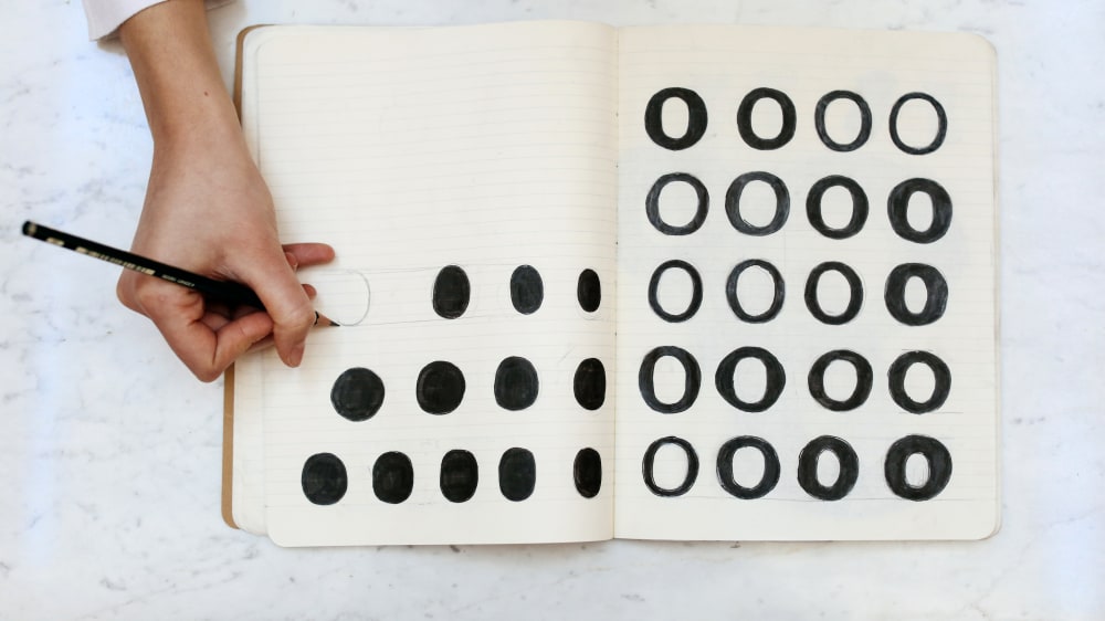 Sketchbook by Marion Bisserier, BA Graphic and Media Design student, London College of Communication