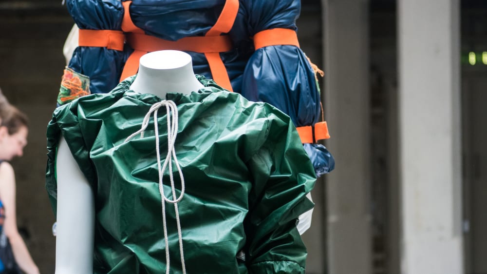 Fashion garment on a mannequin