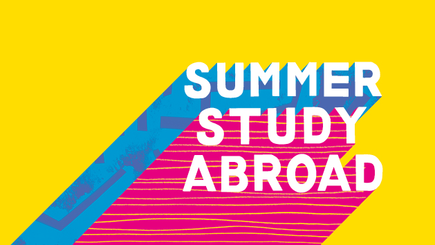 A UAL Summer Study Abroad logo on a yellow background