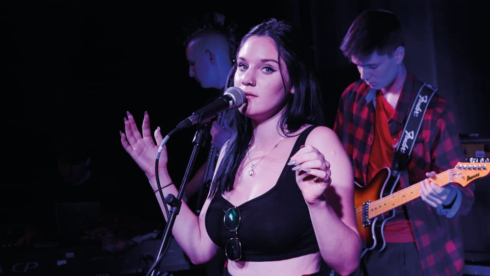 Student performing at Origins Creative Arts Festival 2018