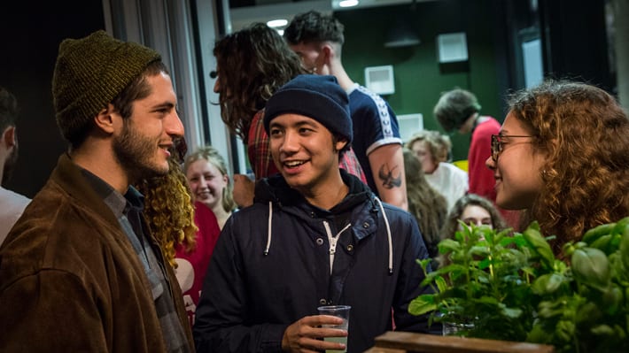 Students at cocktail masterclass