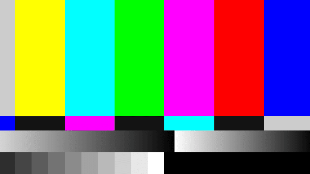 tv multi coloured test card