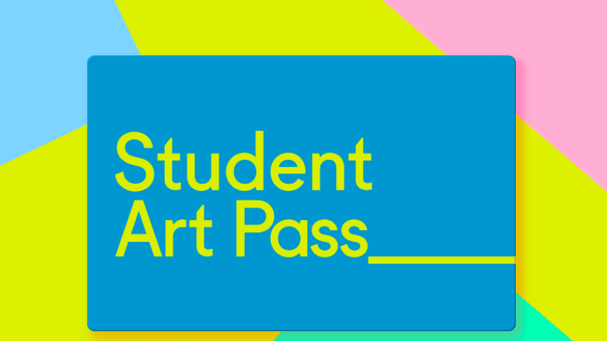 Pastel coloured image of a student art pass
