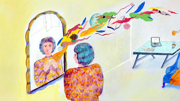 Illustration Mirror Marja De Sanctis