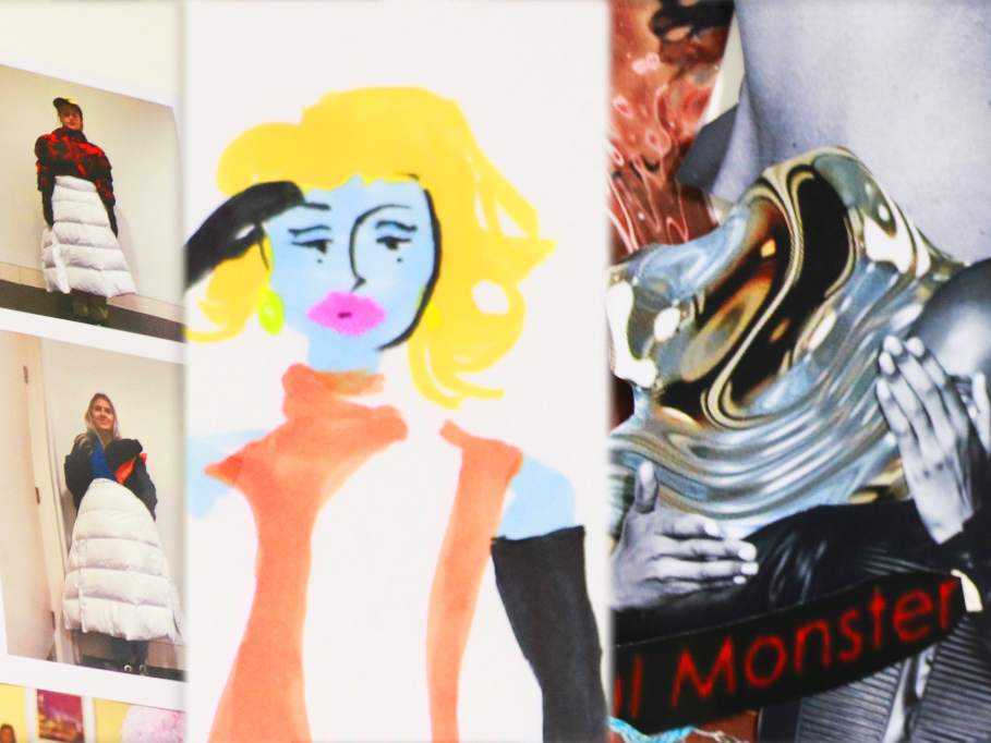 Examples of Fashion Styling and Communication work created by teenage students.