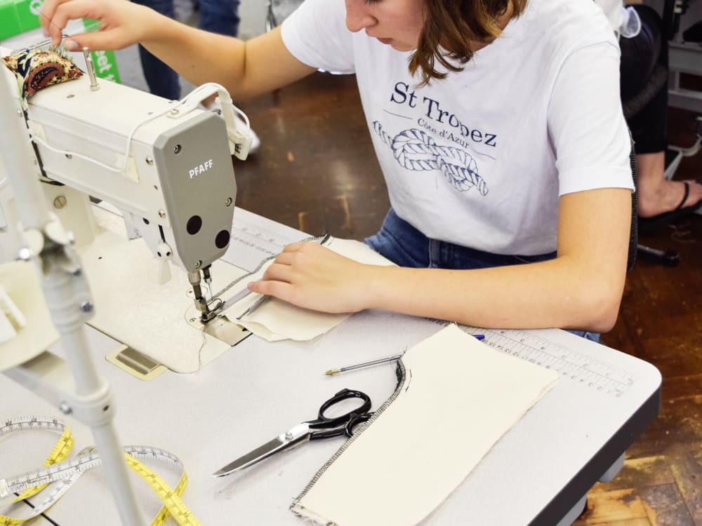 Cutting classes. Севинг. Cutting and Sewing courses. Sewing Workshop Aesthetics. Tailor.