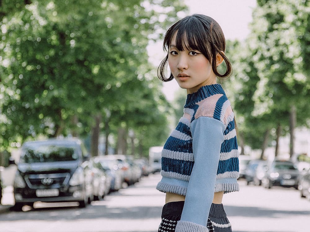 Knitted textiles by Wing Yu Yeung.