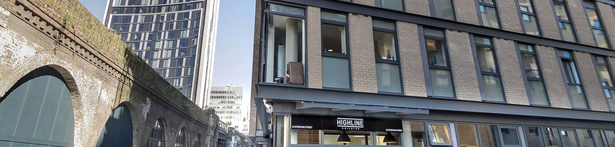 Exterior shot of the Highline Building hall of residence