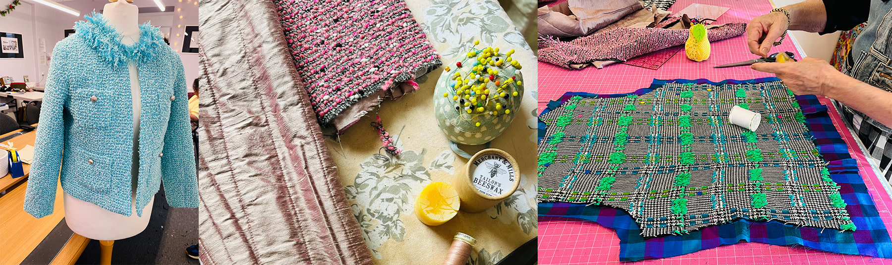 <p>French Couture Jacket Short Course | On campus</p><p>Image: Debra Drake (Course Tutor)</p>