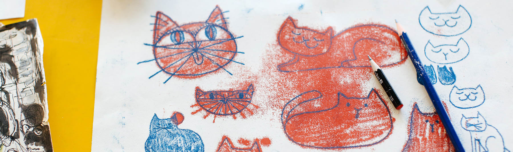 Illustration for 11 to 15 Year Olds Chelsea Short Course | On campus<br><br>Nerijus Malinauskas, 2023 BA Illustration, Camberwell College of Arts, UAL | Photograph: Alys Tomlinson