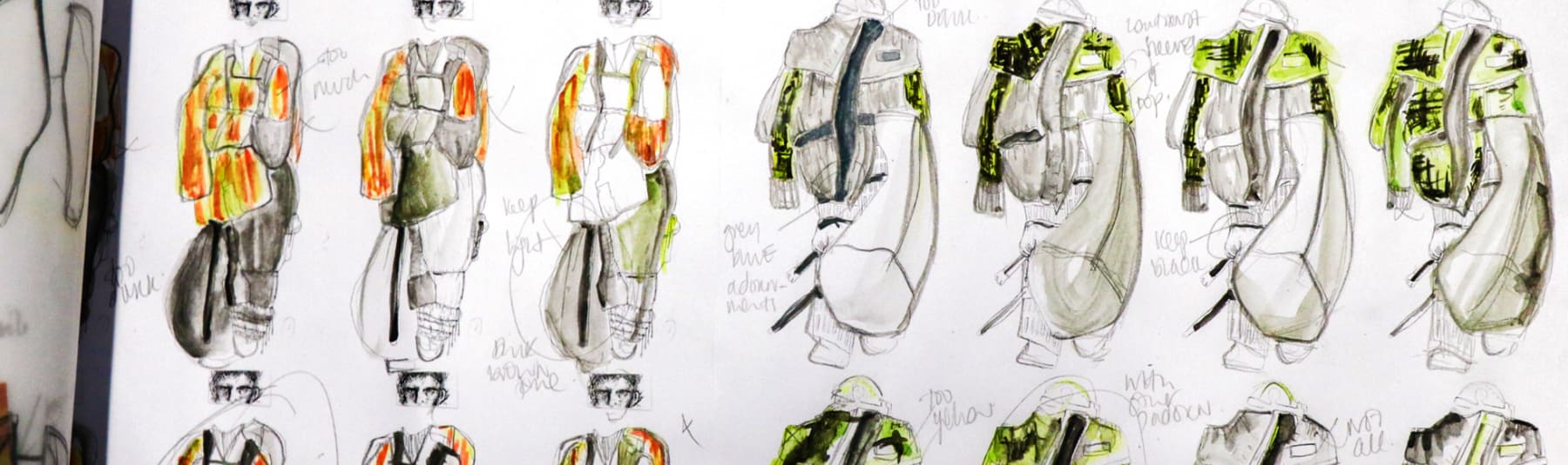 Student portfolio work