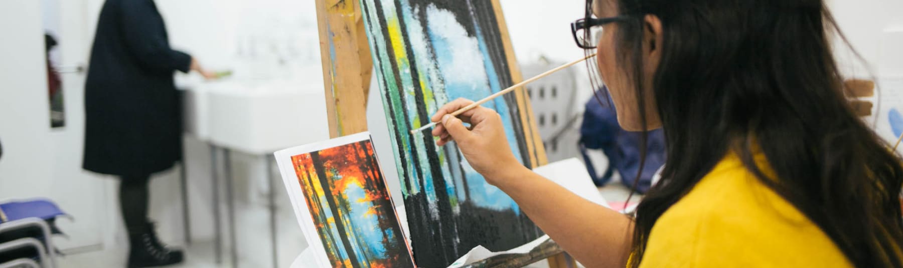 Student painting