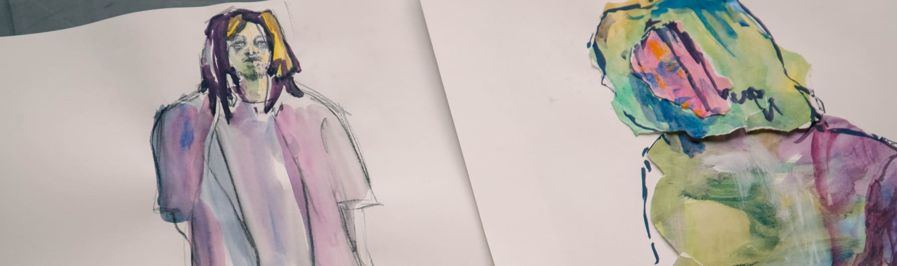 Illustration of fashion design created by a student