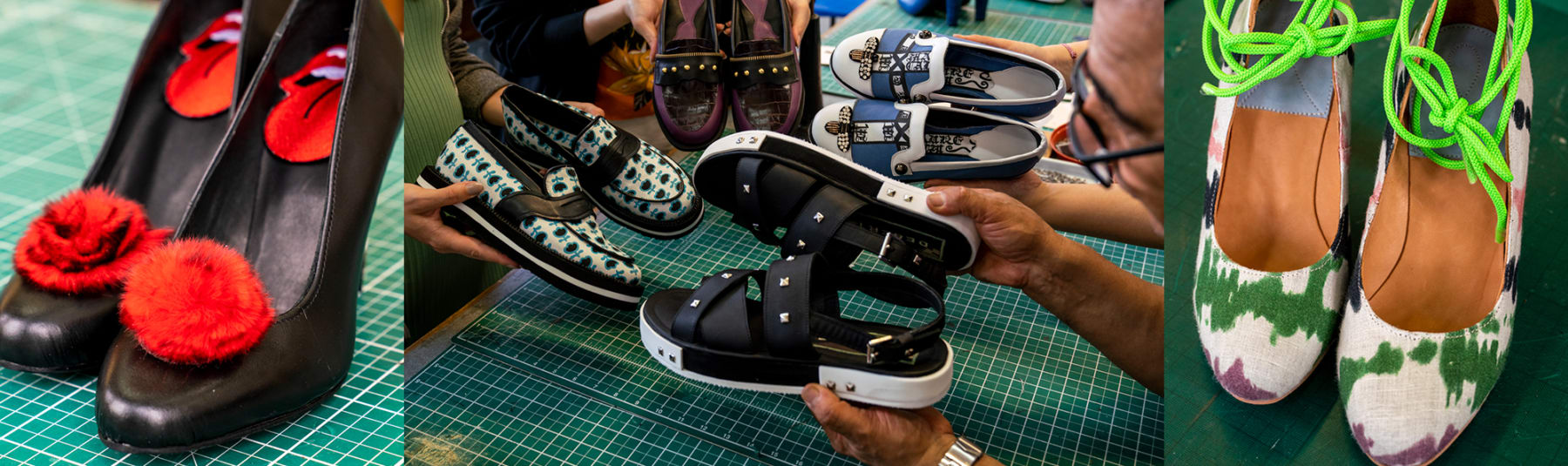 Footwear created by students on course