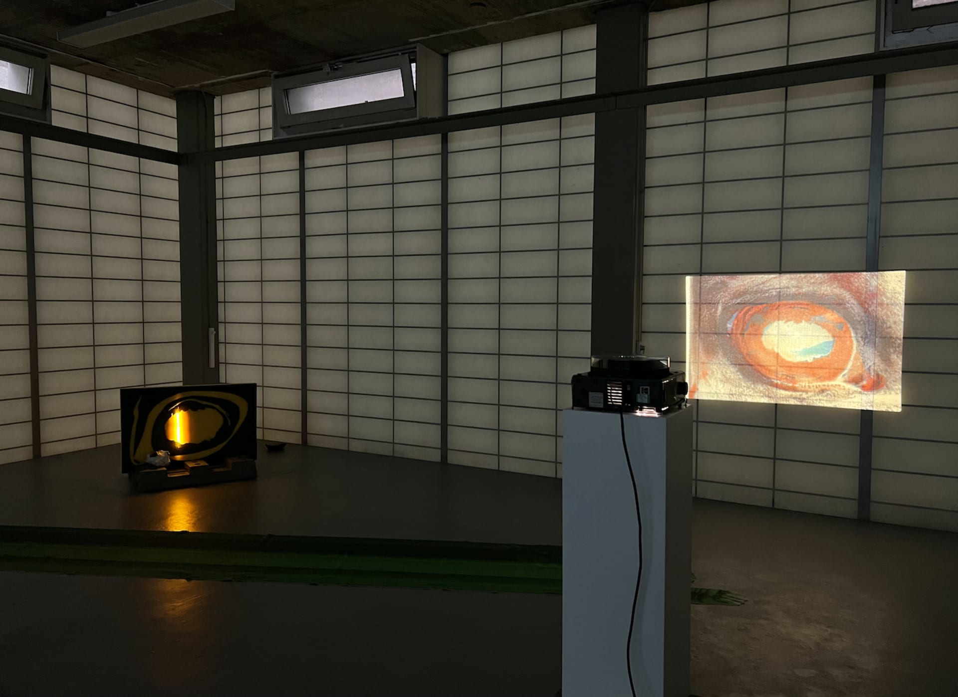 Full view of the exhibition