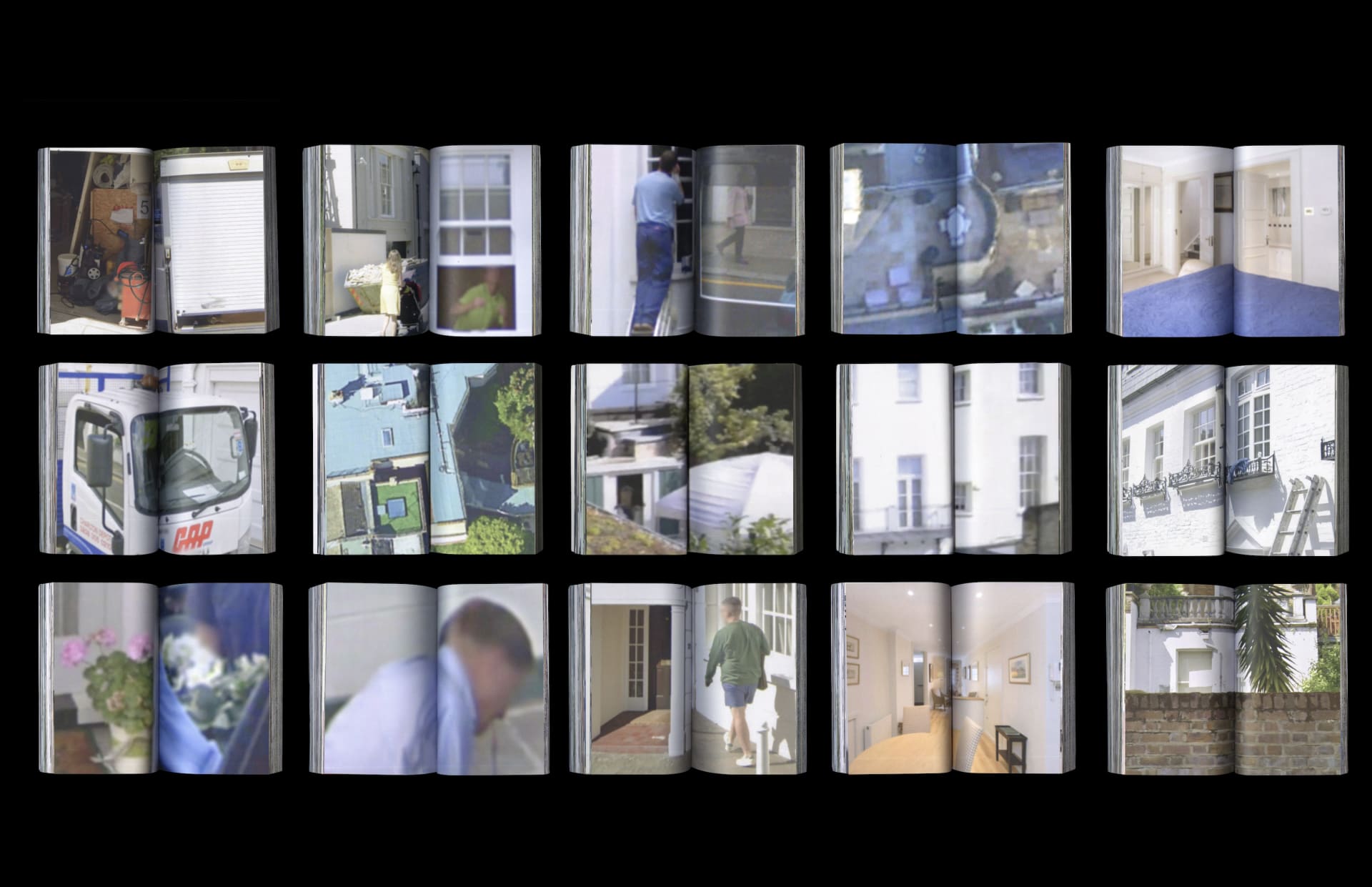 This book assembles images from different digital sources around Cadogan Lane (a randomly chosen location on Google Maps)