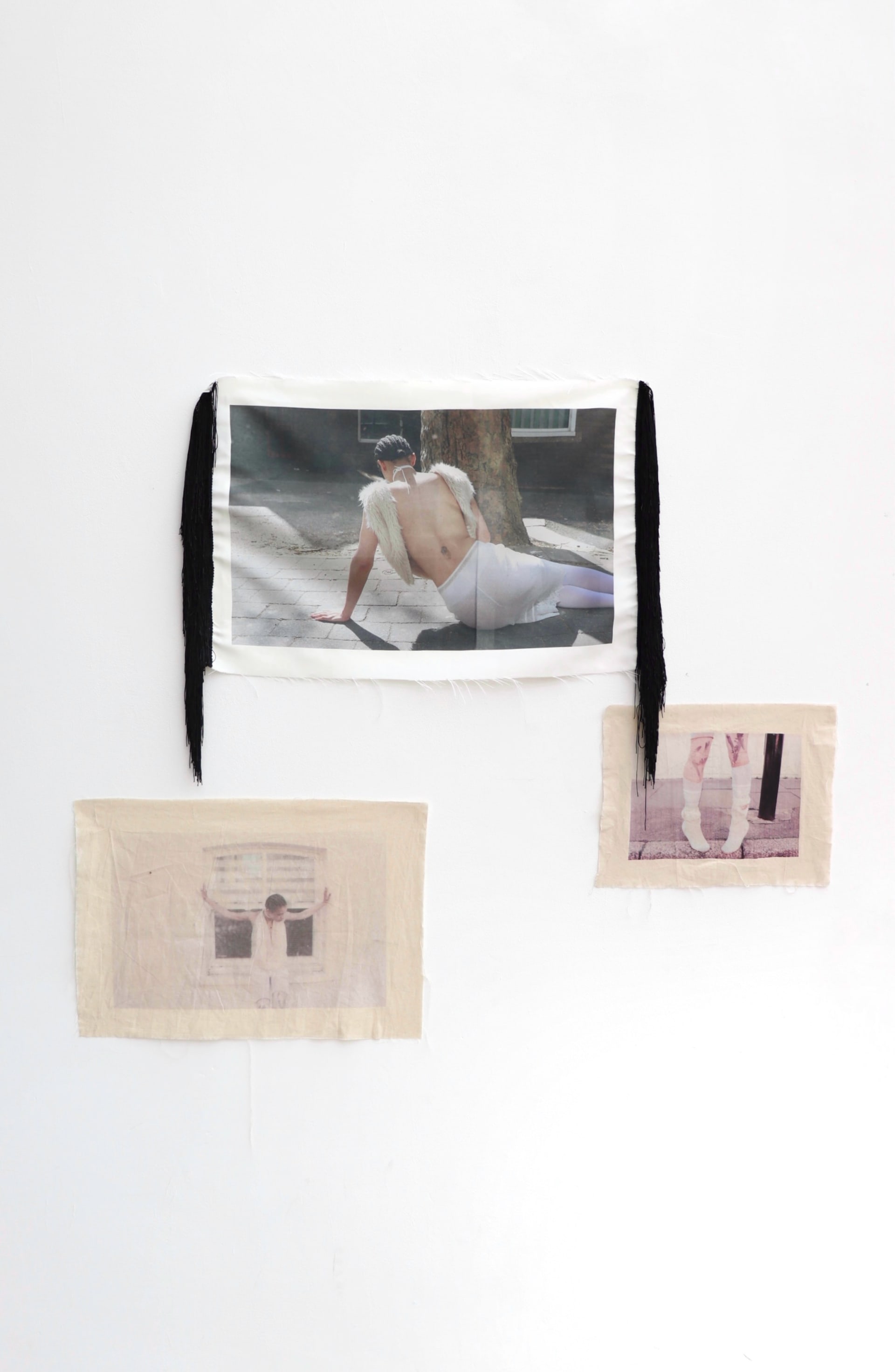 Photograph of gallery display of final images