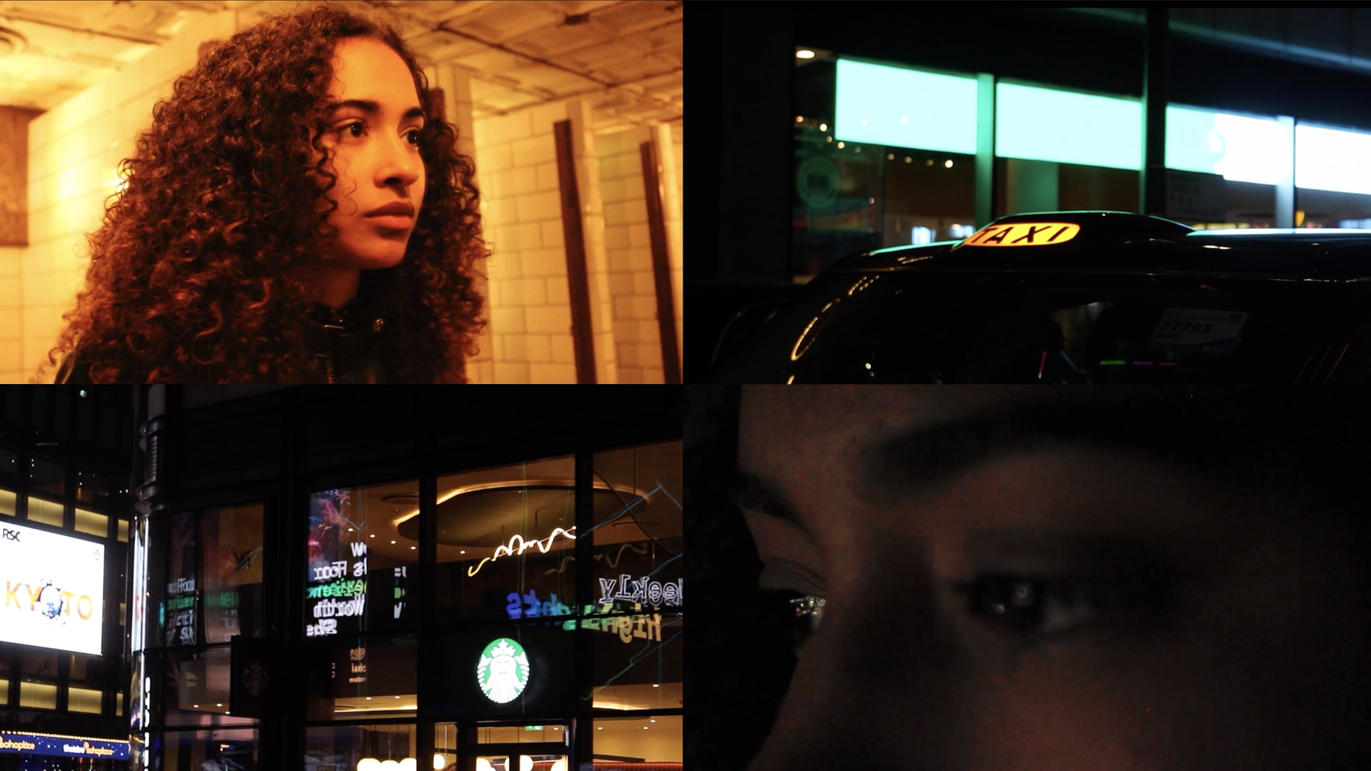 A grid of selected shots