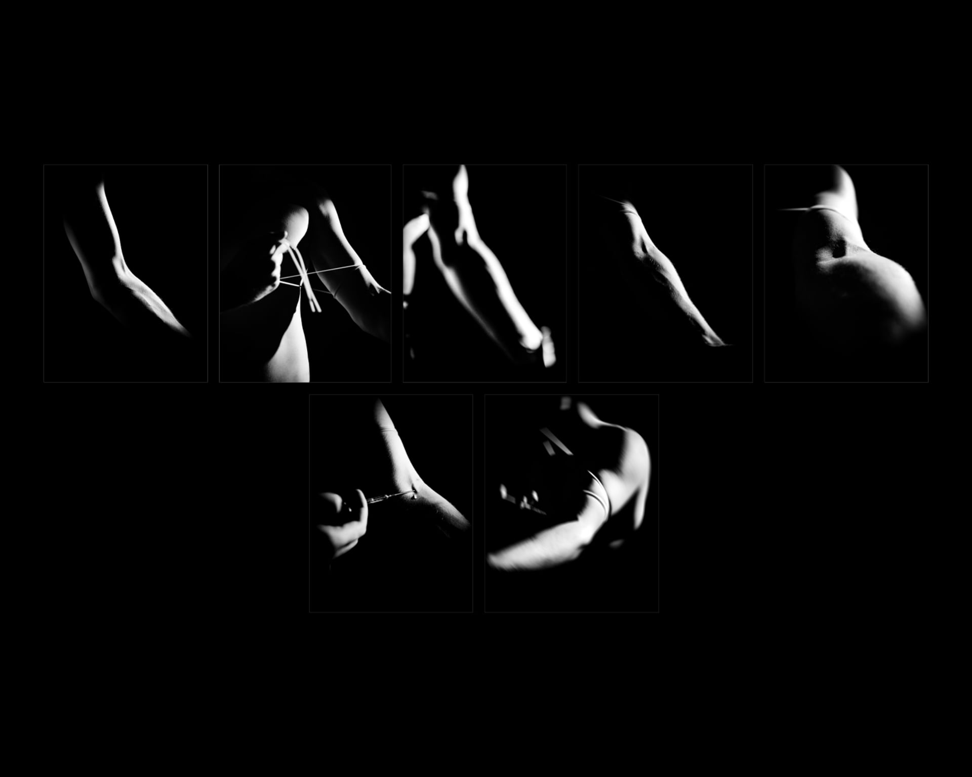 All the previous images played out onto a full canvas